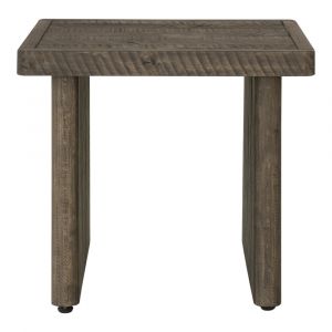 Moes Home - Monterey End Table in Driftwood - FR-1026-29