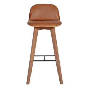 Moes Home - Napoli Leather Barstool Tan - YC-1022-40