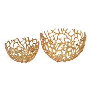 Moes Home - Nest Bowls in Gold - MK-1019-32