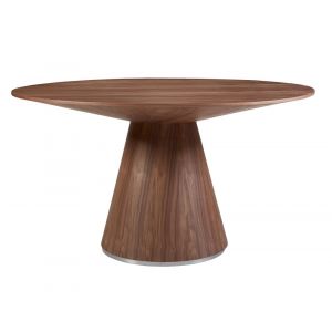 Moes Home - Otago Dining Table 54in Round in Walnut - KC-1029-03-0