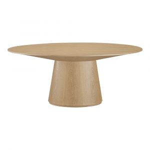 Moes Home - Otago Oval Dining Table Oak - KC-1007-24-0