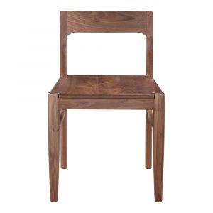 Moes Home - Owing Dining Chair Walnut (Set of 2) - BC-1123-03