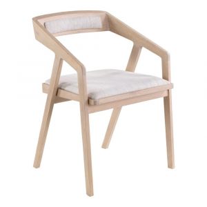 Moes Home - Padma Oak Arm Chair in Light Grey - BC-1091-29