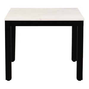 Moes Home - Parson Side Table White Marble - KY-1031-02-0