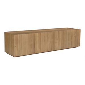 Moes Home - Plank Media Cabinet in Natural Oak - RP-1021-24