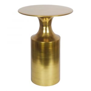 Moes Home - RASSA POLISHED GOLD ACCENT TABLE - FI-1105-32