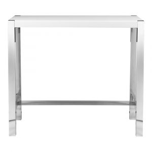 Moes Home - Riva Bar Table in White - ER-1080-18-0