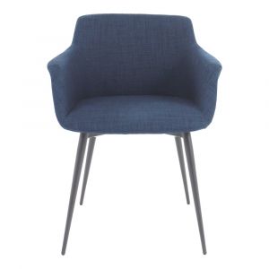 Moes Home - Ronda Arm Chair in Blue (Set of 2) - EJ-1016-26