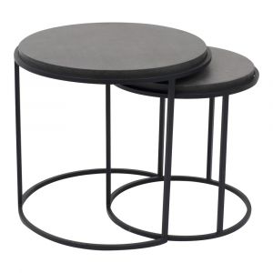 Moes Home - Roost Nesting Tables in Black - VH-1008-02
