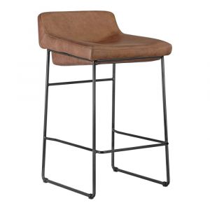 Moes Home - Starlet Counter Stool in Cappuccino (Set of 2) - PK-1106-14