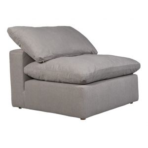 Moes Home - Terra Condo Armless Chair Livesmart Fabric Light Grey - YJ-1013-29