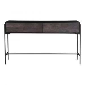 Moes Home - Tobin Console Table Charcoal - JD-1003-07
