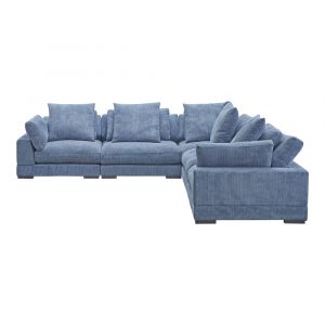 Moes Home - Tumble Classic L Modular Sectional Navy - UB-1014-46