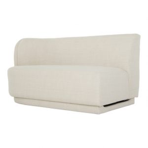 Moes Home - Yoon 2 Seat Chaise Left in Cream - JM-1017-05