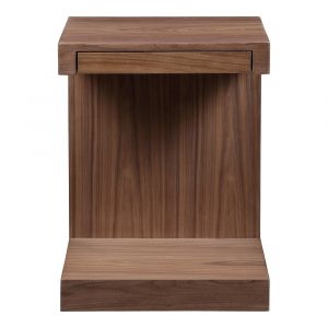 Moes Home - Zio Side Table in Walnut - AD-1025-03