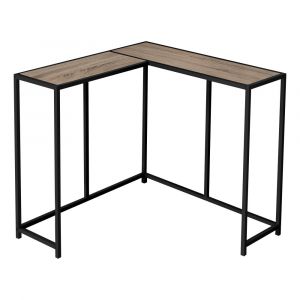 Monarch Specialties - Accent Table, Console, Entryway, Narrow, Corner, Living Room, Bedroom, Metal, Laminate, Brown, Black, Contemporary, Modern - I-2155