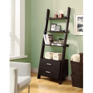 Monarch Specialties - Bookshelf, Bookcase, Etagere, Ladder, 4 Tier, 69