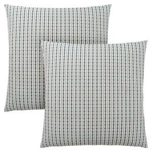 Monarch Specialties - Pillows, (Set of 2) 18 X 18 Square, Insert Included, Decorative Throw, Accent, Sofa, Couch, Bedroom, Polyester, Hypoallergenic, Blue, Grey, Modern - I-9231