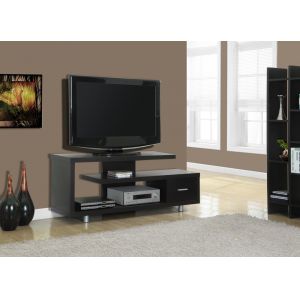 Monarch Specialties - Tv Stand, 60 Inch, Console, Media Entertainment Center, Storage Cabinet, Living Room, Bedroom, Laminate, Brown, Contemporary, Modern - I-2572