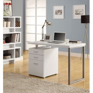 Monarch Specialties - Computer Desk, Home Office, Laptop, Left, Right Set-Up, Storage Drawers, 48