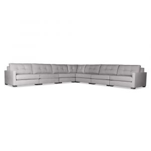 Nativa Interiors - Chester Buttoned Modular L-Shaped Sectional King 166