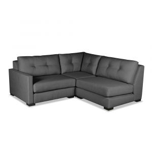 Nativa Interiors - Chester Buttoned Modular L-Shaped Sectional Mini Left Arm Facing 83