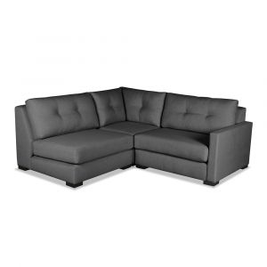 Nativa Interiors - Chester Buttoned Modular L-Shaped Sectional Mini Right Arm Facing 83
