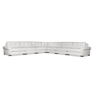 Nativa Interiors - Sylviane Buttoned Modular L-Shaped Sectional King 166