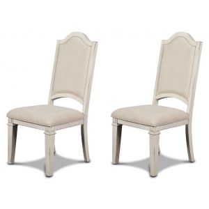 New Classic Furniture - Anastasia Dining Chair - Ant. White (Set of 2) - DH1731-20