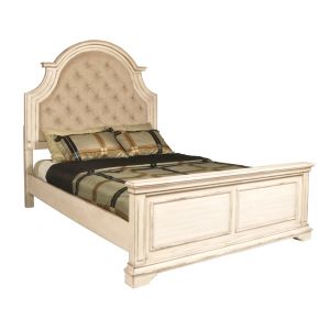 New Classic Furniture - Anastasia Wood Western King Bed, Antique White - 00-1731-200