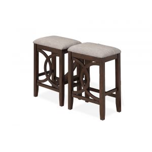 New Classic Furniture - Bella Counter Stool-Cherry (Set of 2) - D324-CS-CHY