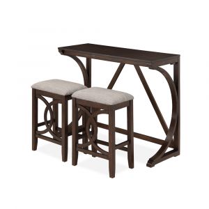 New Classic Furniture - Bella Counter Table & 2 Stools-Cherry - D324-3P-CHY