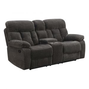 New Classic Furniture - Bravo Dual Recliner Console Loveseat-Charcoal - U1165-25-SLP