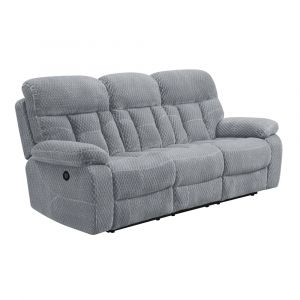 New Classic Furniture - Bravo Dual Recliner Sofa With Power Footrest-Stone - U1165-30P1-STN