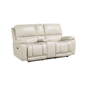 New Classic Furniture - Cicero Console Loveseat W/ Pwr Fr & Hr-Cream - L4231-25P2-CRM