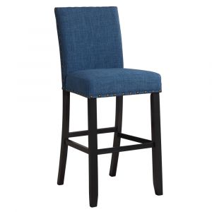 New Classic Furniture - Crispin Marine Blue Bar Chair (Set of 2) - D162-BS-MAR