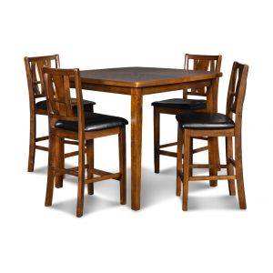 New Classic Furniture - Dixon Counter Dining 5 Pc Set-Dk Espresso - D1426-52S