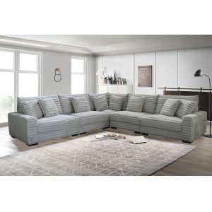 New Classic Furniture - Embrace - 5 Pc Sectional Gray - 20-5482G-5P