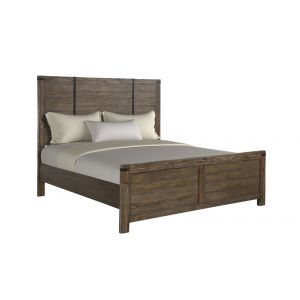 New Classic Furniture - Galleon Wood King Bed, Rustic Walnut - 00-1111-100