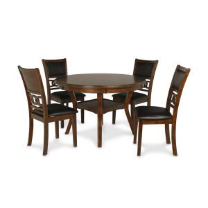 New Classic Furniture - Gia Round Dining 5 Pc Set-Brown - D1701-50S-BRN