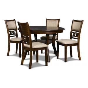 New Classic Furniture - Gia Round Dining 5 Pc Set - Cherry - D1701-50S-CHY