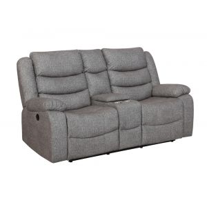 New Classic Furniture - Granada Console Loveseat With power Fr-Gray - U1598-25P1-AGY