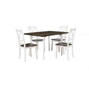 New Classic Furniture - Ivy Lane 5 Pc Dining Set, Table & 4 Chairs- Buttermilk - D5777-50S