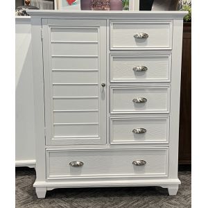 New Classic Furniture - Jamestown Door Chest- White - B2118-075