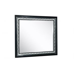 New Classic Furniture - Luxor Mirror-Black/Silver - B2025-060