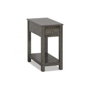 New Classic Furniture - Noah End Table With Drawer-Gray - T13-23-GRY