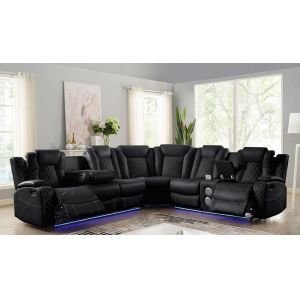 New Classic Furniture - Orion 3Pc Sectional - Black - 20-U1769B-3NS