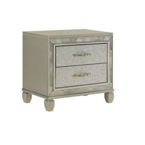 New Classic Furniture - Radiance Nightstand-Silver - B976S-040