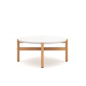 New Classic Furniture - Solstice Outdoor Solid Wood Coffee Table With Terazzo Top - 60-823-CT