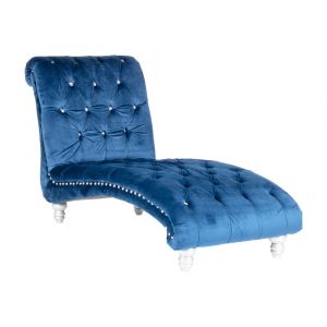 New Classic Furniture - Tiana Chaise-Blue - U1617-52-BLU